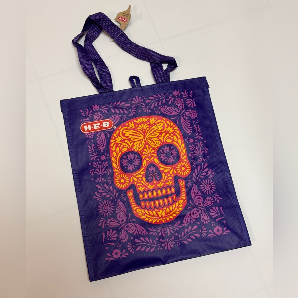 H-E-B Sugar Skull shopping bag